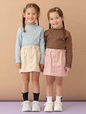 「Lycee mine（リセマイン）のアイテム」を使った、petit　main・b-roomさん（キッズ・110cm）の秋コーディネート