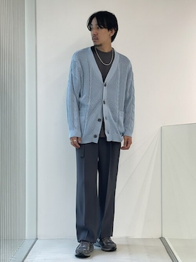 「PUBLIC TOKYO（パブリックトウキョウ）のアイテム（アクセサリー）」を使った、高山 湧士さん（メンズ・174cm）の夏コーディネート