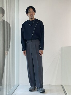 「PUBLIC TOKYO（パブリックトウキョウ）のアイテム（アクセサリー）」を使った、高山 湧士さん（メンズ・174cm）の夏コーディネート