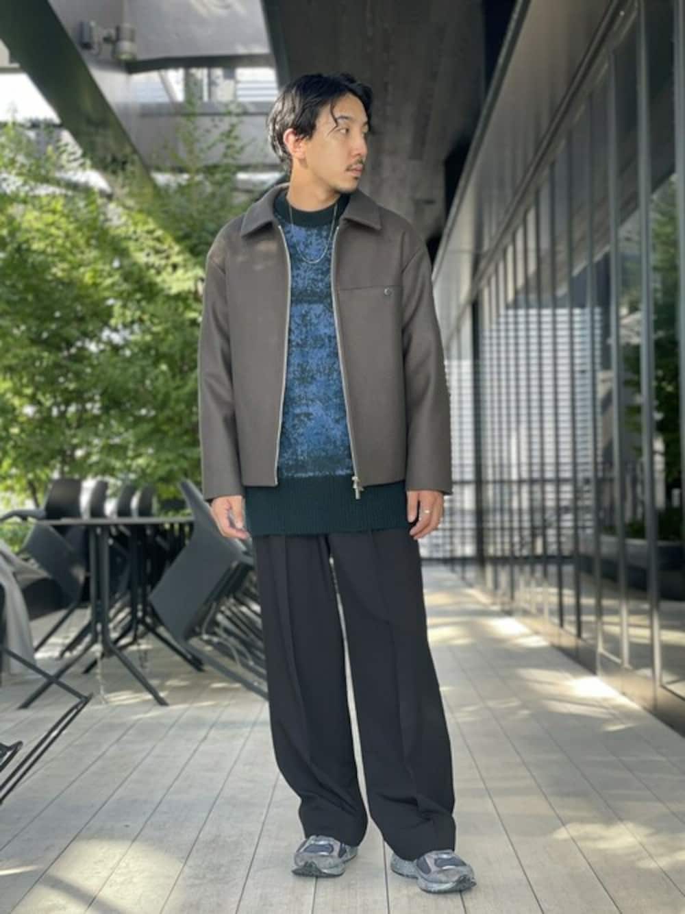 PUBLIC TOKYO メルトンショートジップブルゾン　サイズ2　ブラウン PUBLIC TOKYO メルトンショートジップブルゾン サイズ2 PUBLIC TOKYO