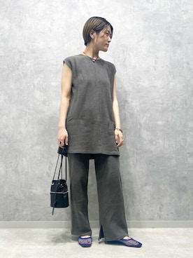 「アイテム（その他シューズ）」を使った、Hikkaさん（レディース・161cm）の夏コーディネート