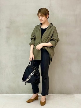 「kakatoo（カカトゥ）のアイテム」を使った、Hikkaさん（レディース・161cm）の夏コーディネート