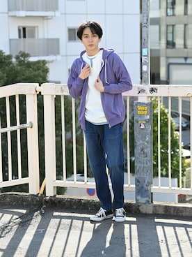 「ジョガーパンツ」｜マックハウスZOZOスタイリスト メンズさん（メンズ・178cm）の冬コーディネート