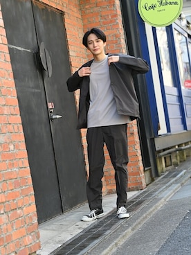 「テーパードパンツ」｜マックハウスZOZOスタイリスト メンズさん（メンズ・178cm）の春コーディネート