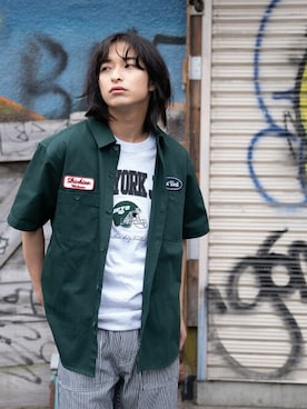 「Dickies（ディッキーズ）のアイテム（トップス）」を使った、マックハウスZOZOスタイリスト メンズさん（メンズ・178cm）の春コーディネート