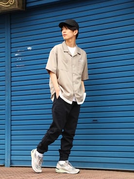 「KANGOL（カンゴール）のアイテム（トップス）」を使った、マックハウスZOZOスタイリスト メンズさん（メンズ・178cm）の夏コーディネート
