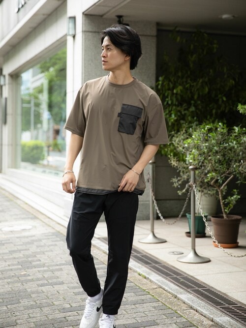 接触冷感/吸水速乾/UVカット/裾ドローコード/半袖Tシャツ/ポケT