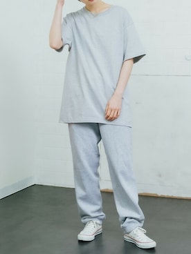 「Champion（チャンピオン）のアイテム」を使った、kanon_roopさん（レディース・153cm）の夏コーディネート
