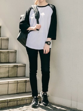 「スキニーデニム」｜kanon_roopさん（レディース・166cm）の夏コーディネート