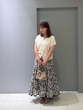 「お呼ばれ」｜「アイテム（サンダル）」を使った、みあさん（レディース・164cm）の夏コーディネート
