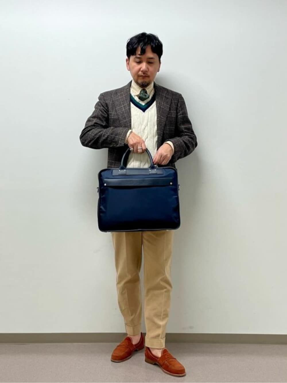 フェリージ(felisi) ブリーフトートバッグ（ネイビー） フェリージ(felisi) ブリーフトートバッグ（ネイビー） （Felisi