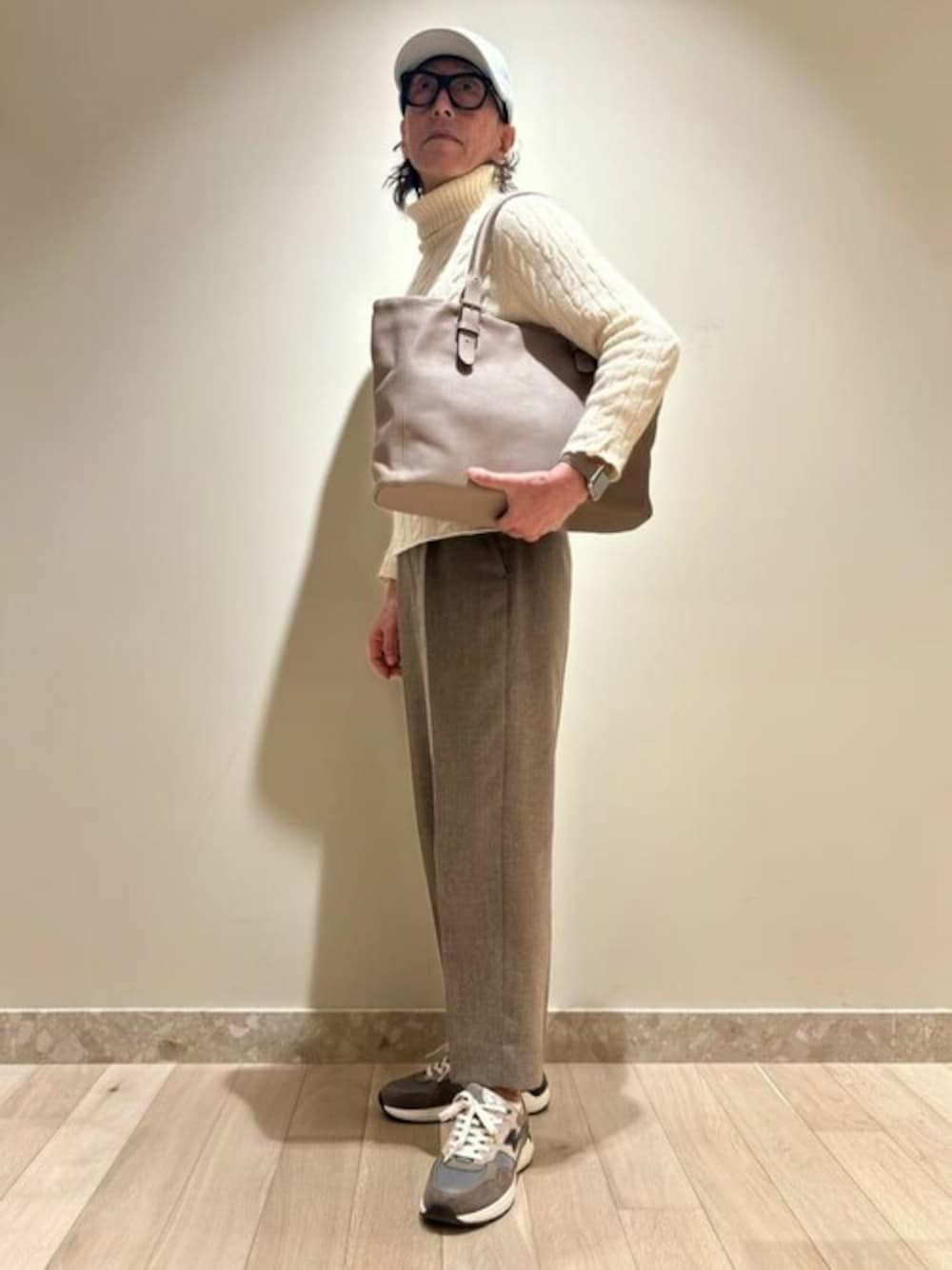 Felisi ベージュ ラフィア風 トートバッグ ラフィア風ヘリンボーントートバッグ（トートバッグ）｜BIRTHDAY