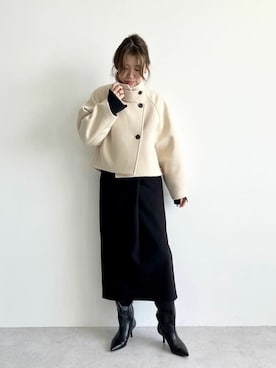 「EMMEL REFINES（エメルリファインズ）のアイテム（その他アウター）」を使った、green label relaxingさん（レディース・168cm）の夏コーディネート
