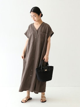 「COTTO（コトゥー）のアイテム」を使った、Matsumotoさん（レディース・162cm）の春コーディネート