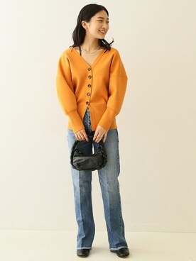 「アイテム（カーディガン/ボレロ、その他）」を使った、Matsumotoさん（レディース・162cm）の秋コーディネート