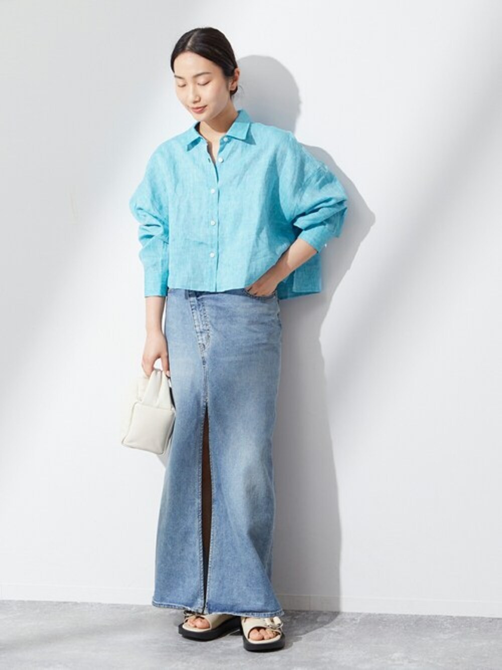 JOURNAL STANDARD L'ESSAGE フレンチリネンショートシャツ