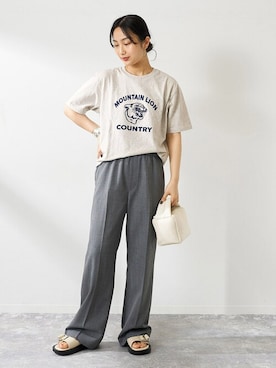 「MIXTA（ミクスタ）のアイテム」を使った、Matsumotoさん（レディース・162cm）の春コーディネート