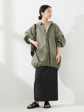 「journal standard L'essage（ジャーナルスタンダードレサージュ）のアイテム（その他アウター）」を使った、Matsumotoさん（レディース・162cm）の夏コーディネート