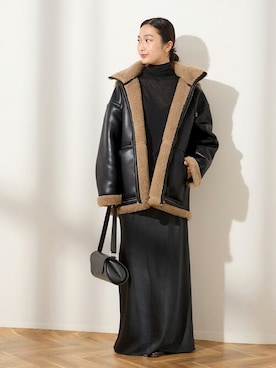 「journal standard L'essage（ジャーナルスタンダードレサージュ）のアイテム（その他アウター）」を使った、Matsumotoさん（レディース・162cm）の秋コーディネート