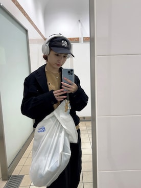 「アイテム（キャップ）」を使った、Shionさん（レディース・157cm・20代）の春コーディネート