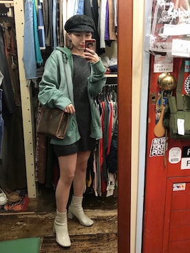 「アイテム（パーカー）」を使った、Shionさん（レディース・156cm・20代）の秋コーディネート