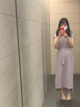 「夏ワンピース」｜「アイテム（PC・スマホグッズ/家電）」を使った、たこ🐙さん（レディース・155cm）の夏コーディネート