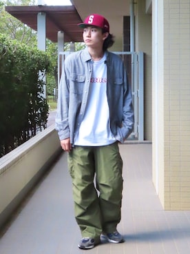 「ギンガムチェックシャツ」｜isseiさん（メンズ・180cm・20代）の秋コーディネート