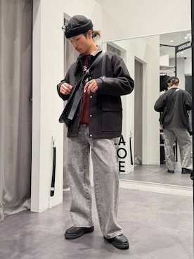 「アイテム（ニット/セーター）」を使った、Yusukeさん（メンズ・173cm・30代）の秋コーディネート