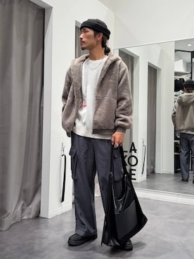 「リラックス」｜Yusukeさん（メンズ・173cm）の冬コーディネート