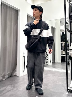 「アイテム（スウェット）」を使った、Yusukeさん（メンズ・173cm・30代）の秋コーディネート