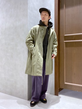 「RAGEBLUE（レイジブルー）のアイテム（モッズコート）」を使った、Yusukeさん（メンズ・173cm）の冬コーディネート