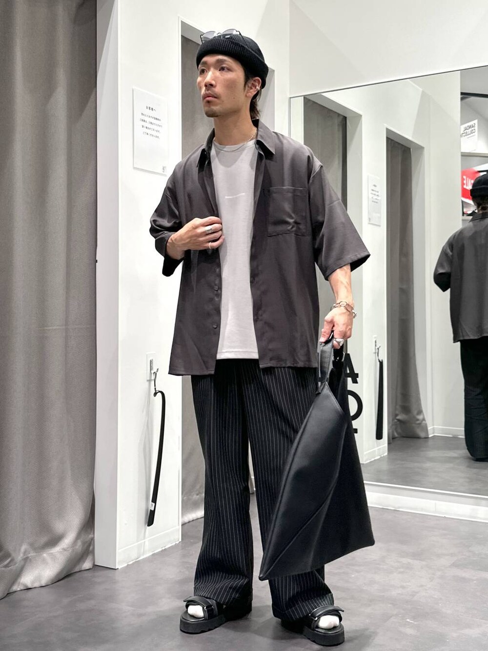 LAKOLE（ラコレ）の「ストライプワイドパンツ / 289309（スラックス