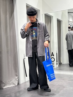 「アイテム（イヤーカフ）」を使った、Yusukeさん（メンズ・173cm・30代）の秋コーディネート
