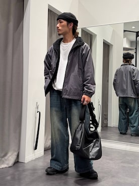 「アイテム（ブルゾン）」を使った、Yusukeさん（メンズ・173cm）の秋コーディネート