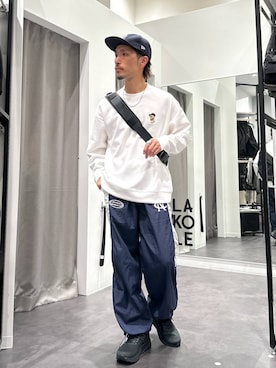 「アイテム（スウェット）」を使った、Yusukeさん（メンズ・173cm・30代）の秋コーディネート