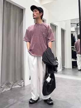 「LAKOLE（ラコレ）のアイテム」を使った、Yusukeさん（メンズ・173cm）の春コーディネート