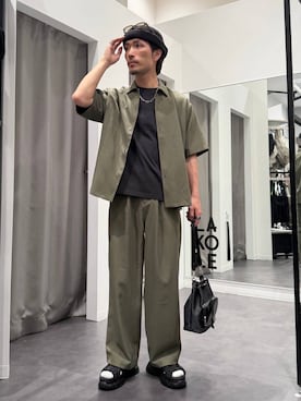 「LAKOLE（ラコレ）のアイテム」を使った、Yusukeさん（メンズ・173cm）の春コーディネート