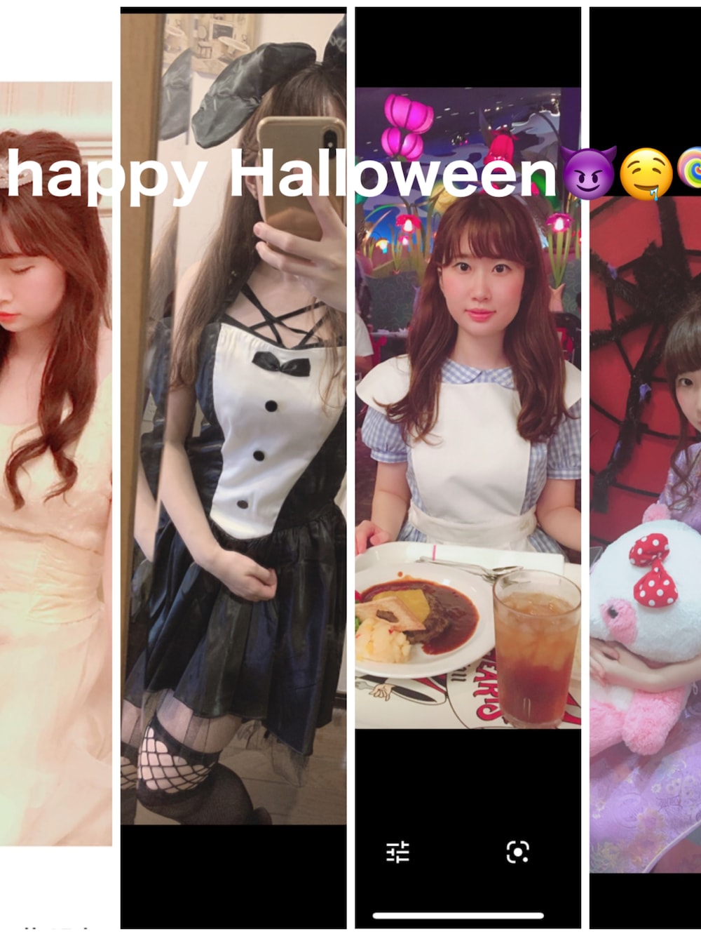 「wearhalloween2021、カジュアルコーデ、ハロウィン、休日スタイル、仮装、ディズニー、ブラック、バニーガール、チャイナ服、ディズニーコーデ、ハロウィン 仮装、halloween、ハロウィンパーティー、ハッピーハロウィン、ハロウィン仮装」｜「コスプレのアイテム（ワンピース/ドレス、ブラック系）」を使った、nanaさん（レディース・155cm）の秋コーディネートの1枚目の写真