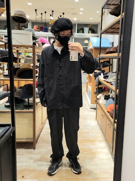 「no brand（ノーブランド）のアイテム」を使った、くすくすさん（メンズ・167cm）の冬コーディネート