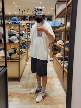 「no brand（ノーブランド）のアイテム」を使った、くすくすさん（メンズ・167cm）の夏コーディネート