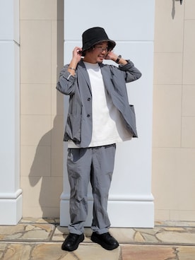 「arth」｜「アイテム（ジャケット/アウター）」を使った、くすくすさん（メンズ・167cm）の秋コーディネート