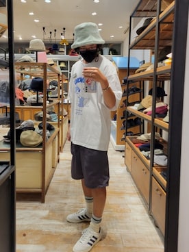 「adidas SB（アディダススケートボーディング）のアイテム」を使った、くすくすさん（メンズ・167cm）の夏コーディネート