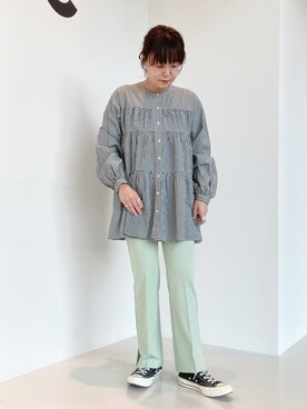 「ティアードブラウス」｜ari000ariさん（レディース・162cm）の春コーディネート