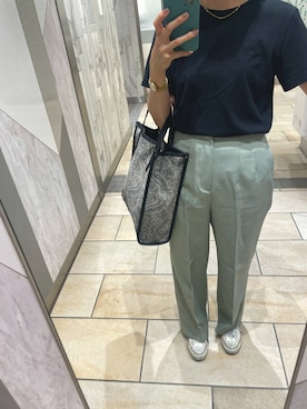 「GUコーデ」｜「アイテム（アナログ腕時計）」を使った、Ｋさん（レディース・160cm）の夏コーディネート