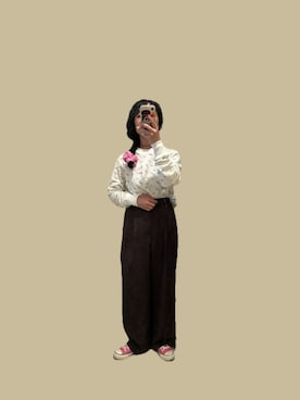 「MILKFED.（ミルクフェド）のアイテム」を使った、ジリさん（レディース・155cm）の秋コーディネート