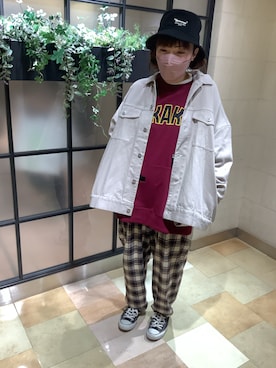 「Design Tshirts Store graniph（デザイン　ティーシャツ　ストア　グラニフ）のアイテム（ジャケット/アウター）」を使った、UKI★さん（レディース・158cm）の秋コーディネート