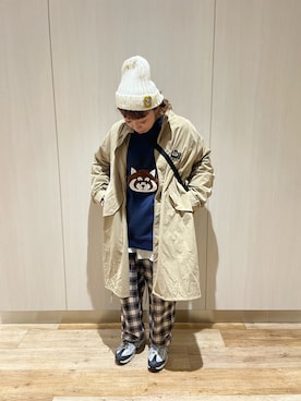 「Design Tshirts Store graniph（デザイン　ティーシャツ　ストア　グラニフ）のアイテム（ジャケット/アウター）」を使った、UKI★さん（レディース・158cm）の秋コーディネート