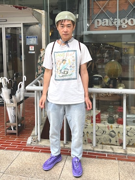 「アイテム（Tシャツ/カットソー）」を使った、KK1805さん（メンズ・167cm・60代）の夏コーディネート