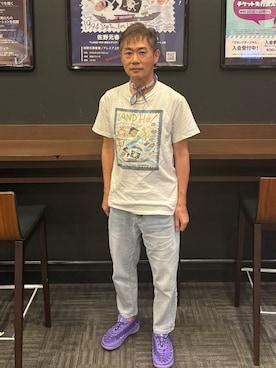 「アイテム（ストール/ショール）」を使った、KK1805さん（メンズ・167cm）の秋コーディネート