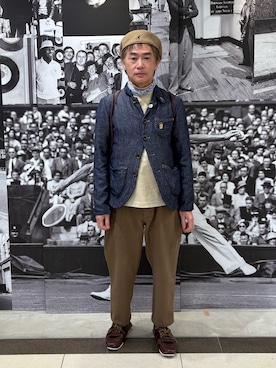 「KANGOL（カンゴール）のアイテム」を使った、KK1805さん（メンズ・167cm）の冬コーディネート